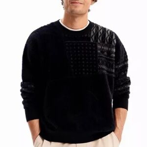 NWOT Desigual SzL Men’s geometric patchwork pullover sweater…